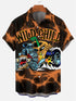 Men's Cartoon Funny Graphic Short Sleeve Hawaiian Shirt